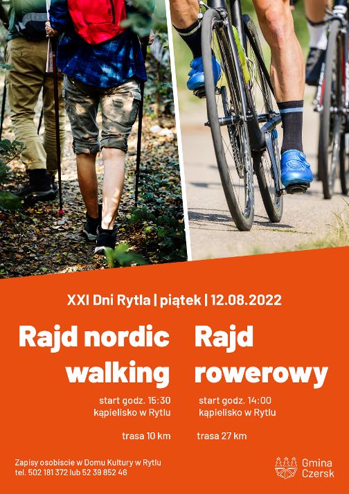 Rajd rowerowy i nordic walking